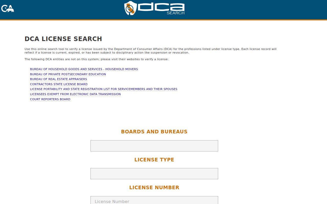 San Jose residents directory California professional license search