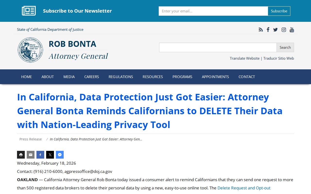San Jose neighbors lookup California DROP deletion guidance