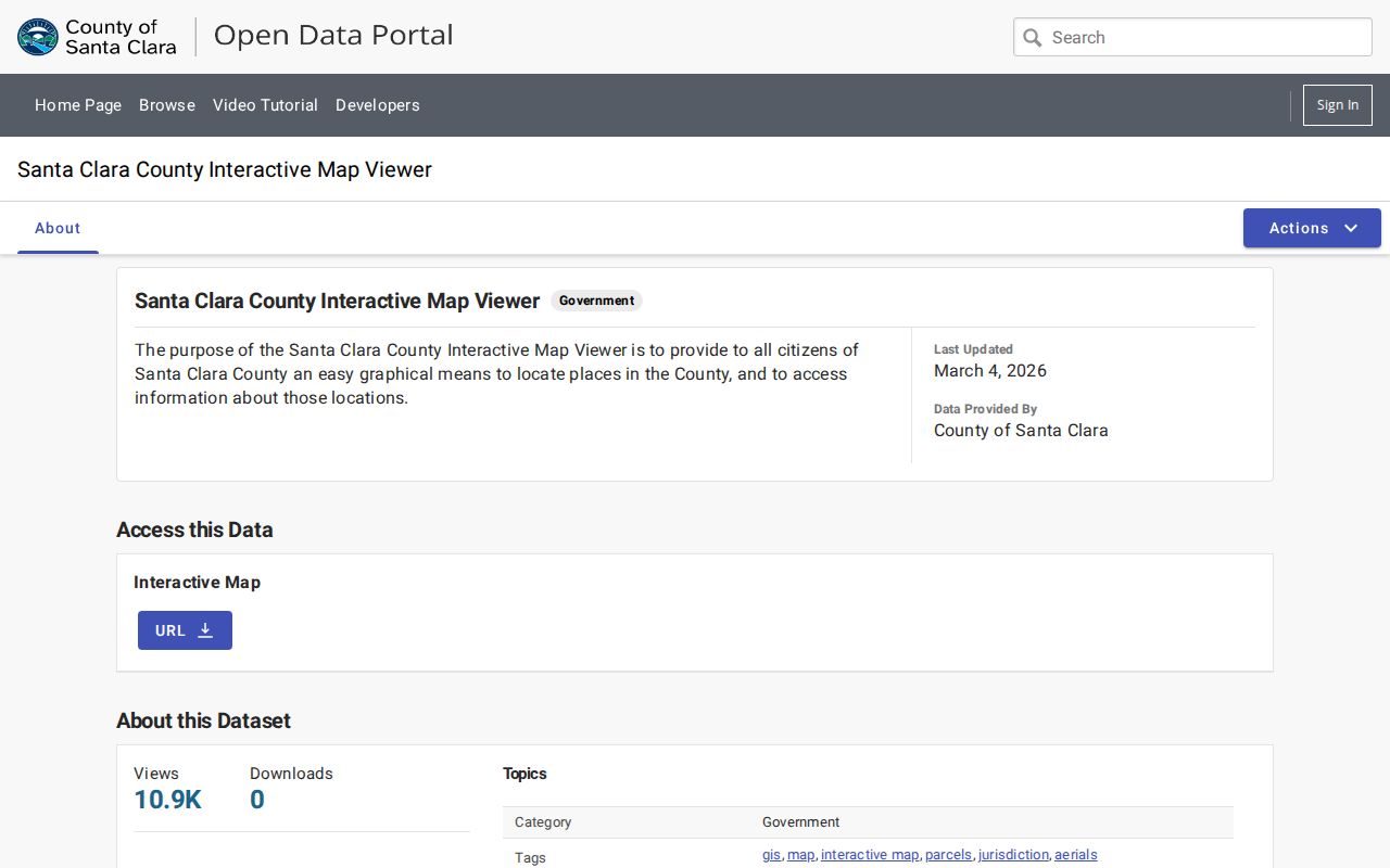 San Jose street directory GIS parcel viewer for adjacent addresses
