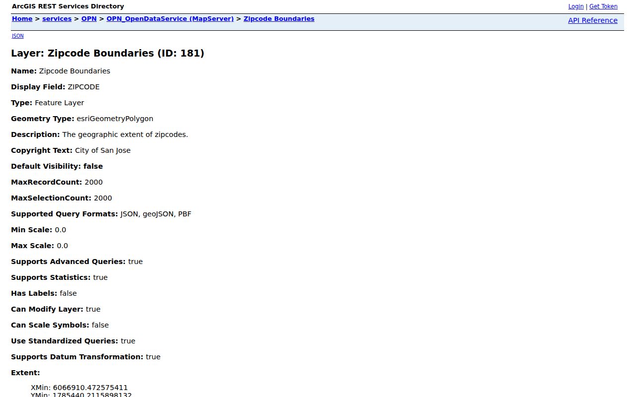 San Jose ZIP code directory official ZIP boundary layer
